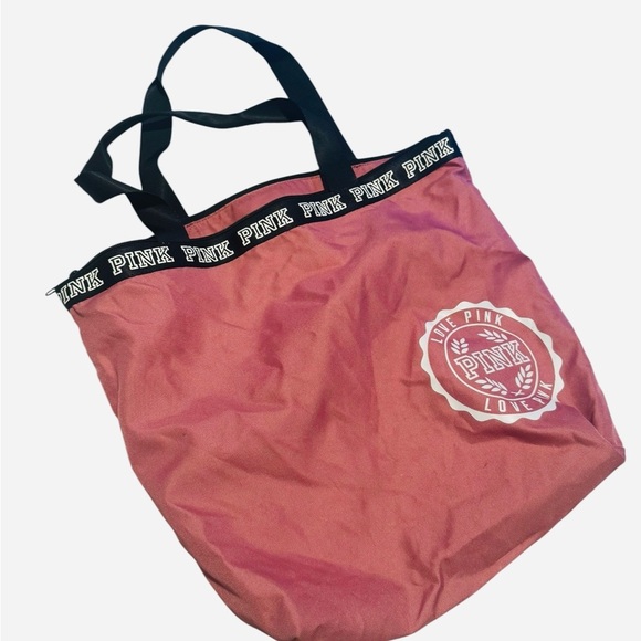 PINK Victoria's Secret Coral Tote Bag - Picture 2 of 4